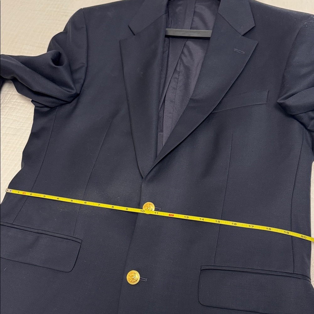 Classic Ralph Lauren Navy Blue Blazer with Gold Buttons - Picture 14 of 16